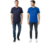 stilsicheres Formula E Herren T-Shirt nachhaltiges Baumwoll-Shirt mit Formula E Logo Sommer-Shirt Motorsport 701223608 Blau oder Dunkelblau