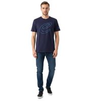 stilsicheres Formula E Herren T-Shirt nachhaltiges Baumwoll-Shirt mit Formula E Logo Sommer-Shirt Motorsport 701223608 Blau oder Dunkelblau