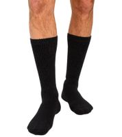 Lot de 3 paires de chaussettes SOCKSWEAR confortables et respirantes pour diabétiques (femmes et hommes), en coton avec bord-côtes confort, blanches, noires ou blanches/grises.