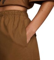 bequeme NIKE Dance Cargo Damen Jogginghose bequeme Sport-Hose mit aufgesetzten Cargo-Taschen Baumwoll-Hose FV7520-281 Braun oder FV7512-133 Woll-Weiß