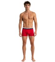 zeitloses 3er Pack TRUE style Herren Boxershorts nachhaltige Baumwoll-Unterhose 7656082 Schwarz/Grau/Rot