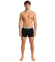 zeitloses 3er Pack TRUE style Herren Boxershorts nachhaltige Baumwoll-Unterhose 7656082 Schwarz/Grau/Rot