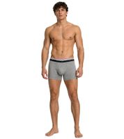 zeitloses 3er Pack TRUE style Herren Boxershorts nachhaltige Baumwoll-Unterhose 7656082 Schwarz/Grau/Rot