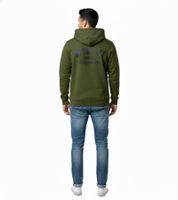 weicher ON THAT ASS Vince Herren Hoody Kapuzen-Pullover Baumwoll-Sweater mit Kängurutasche Hoodie Oliv-Grün