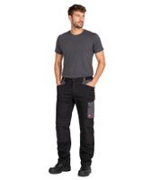 gefütterte Einhell Herren Arbeits-Hose mit 7 Taschen Thermo-Hose Work-Wear Schwarz/Grau