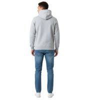 weicher ON THAT ASS Arcano2 Hoodie Herren Baumwoll-Sweater mit Fleece-Innenfutter Grau meliert