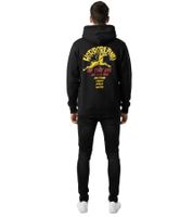 kuscheliger ON THAT ASS Zack Herren Hoody Kapuzen-Pullover Baumwoll-Sweater mit Kängurutasche Fleece gefüttert Hoodie Schwarz