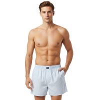 Lot de 9 boxers homme TRUE style classique, en coton durable, référence 8975684, rayures/carreaux bleus et blancs