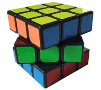 2-Pack bonbae Magic Cube 3x3 for Kids and Adults - Puzzle Game Promotes Concentration, Logic, and Dexterity - Educational Game - Black/Multicolor