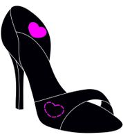 Lot de 10 semelles Sole Sister Cupids, amortissantes et respirantes pour talons hauts, noir/gris