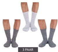 18 pares de calcetines Primair. Calcetines de ocio sostenibles, de algodón, largos, de punto (modelo 53200) Negro/Blanco/Gris claro/Gris oscuro