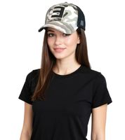 Gorra unisex estilo camionero de Eminem con logo bordado - Gorra de béisbol elegante - Merchandising para fans - Azul marino/Blanco, Camuflaje negro o Azul/Rojo/Blanco