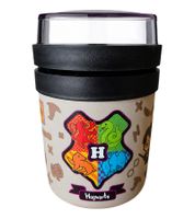 Harry Potter To Go Hogwarts 500ml Isolierte Lunchbox mit Deckel für warme & kalte Mahlzeiten Grau