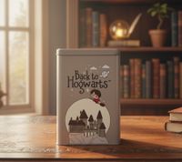 Harry Potter Vorratsdose „Hogwarts Express“ 1500 ml Metall Aufbewahrungsdose mit Deckel Grau 