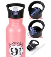 Harry Potter Trinkflasche „Hogwarts Express“ 500 ml Edelstahl Trinkflasche im magischen Design Rosa