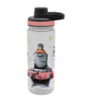 Harry Potter Trinkflasche „Hogwarts Express“ 700 ml mit Schraubdeckel im magischen Design Transparent/Rosa