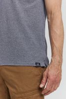 klassisches FQ1924 FQIikay Herren T-Shirt mit Rundhals Shirt 21900187-ME Blau oder Braun