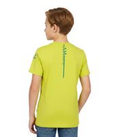 Aston Martin Formula 1 Car Graphic F1 Kids Short Sleeve T-Shirt Sustainable Sports Shirt Made from Organic Cotton 701228852 001 Yellow
