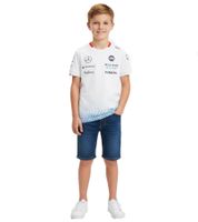 T-shirt enfant manches courtes PUMA x Williams F1 Racing Team Formule 1 2024 avec logos des sponsors 701227475 002 Blanc