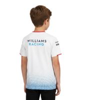 T-shirt enfant manches courtes PUMA x Williams F1 Racing Team Formule 1 2024 avec logos des sponsors 701227475 002 Blanc