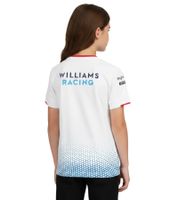 T-shirt enfant manches courtes PUMA x Williams F1 Racing Team Formule 1 2024 avec logos des sponsors 701227475 002 Blanc