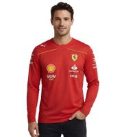 Sporty PUMA x Scuderia Ferrari F1 2024 Charles Leclerc Men's Long-Sleeve Shirt Canadian GP Ice Hockey Jersey 701227994 001 Red