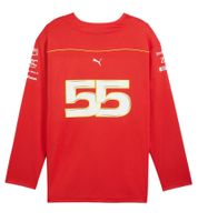Sporty PUMA x Scuderia Ferrari F1 2024 Charles Leclerc Men's Long-Sleeve Shirt Canadian GP Ice Hockey Jersey 701227994 001 Red