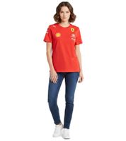 PUMA X Scuderia Ferrari F1 2024 Team Women's Short-Sleeve Cotton Shirt 701228006 001 Red