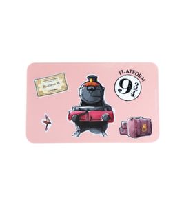 Harry Potter "Hogwarts Express" Breakfast Board in a Magical Design, 24 cm x 15 cm, Melamine Board, Pink