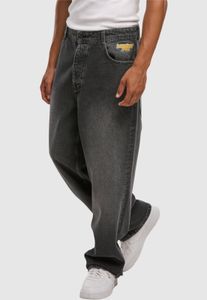 stylische Homeboy Herren Jeans Stretch Reißverschluss Taschen mit Baumwolle Schwarz