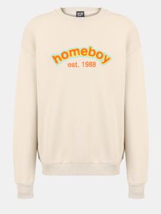 Sweat-shirt femme Soft Homeboy en coton beige