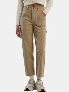 Pantalones vaqueros modernos Homeboy para mujer, 720 g/m², de algodón, color beige.