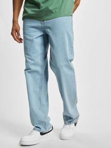 bequeme Dickies Herren Jeans Straight Fit Reißverschluss Taschen mit Baumwolle Blau