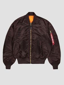 Casual Alpha Industries men's jacket, brown/orange