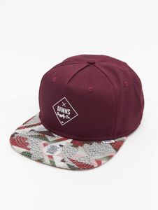 Gorra de hombre Cool Djinns de algodón color rojo burdeos