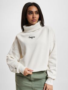 Sweat-shirt Converse moderne pour femme, en coton blanc