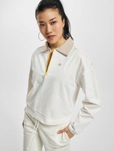 lässiges Converse Damen Sweatshirt Reißverschluss mit Baumwolle Beige