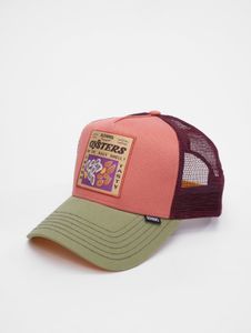lässige Djinns Unisex Cap mit Baumwolle Rosa/Bordeaux-Rot/Beige