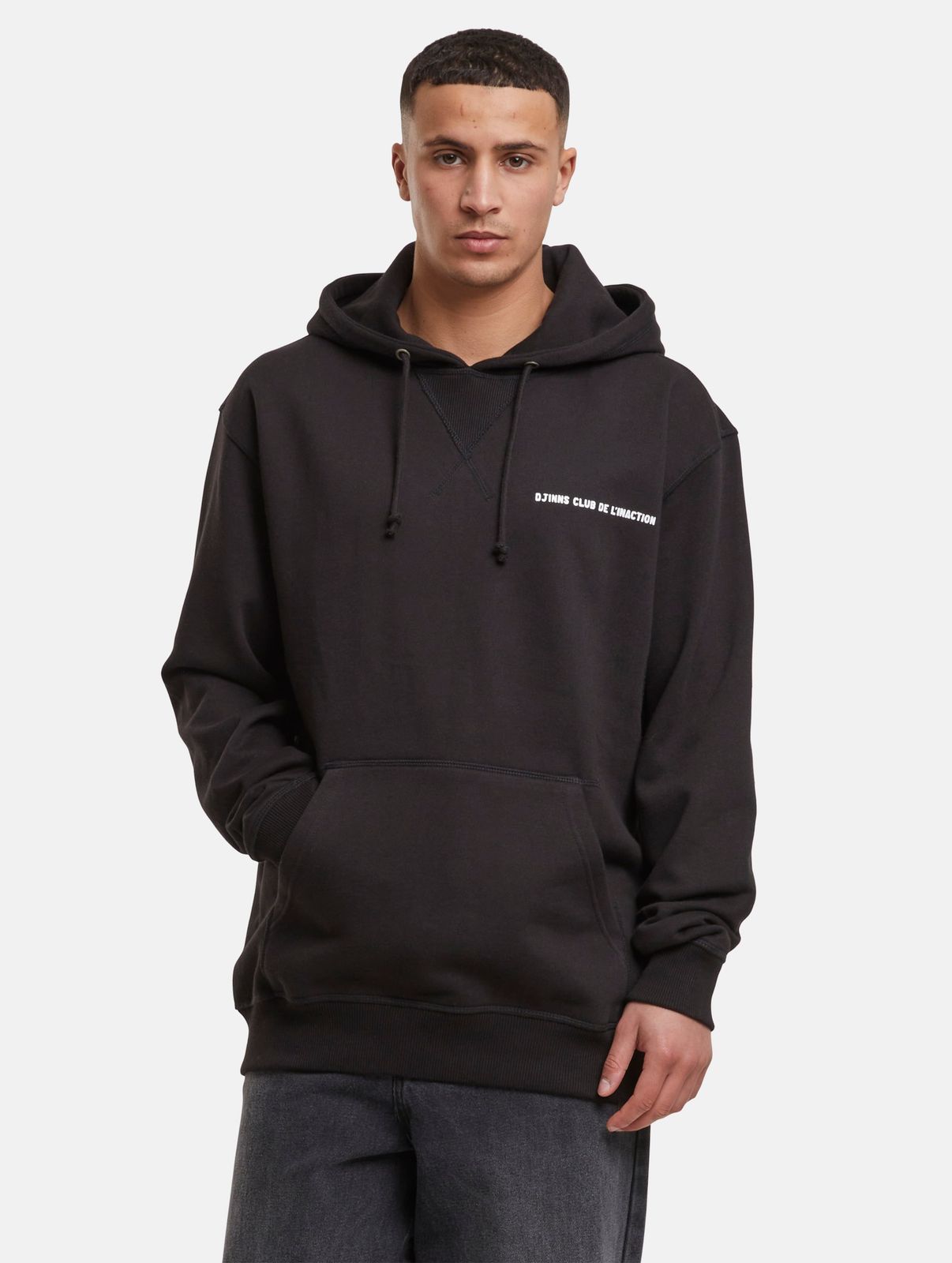 Djinns Herren Hoodie aus Baumwolle Schwarz