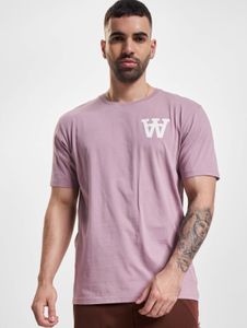 sporty Wood Wood men's T-shirt with cotton, purple