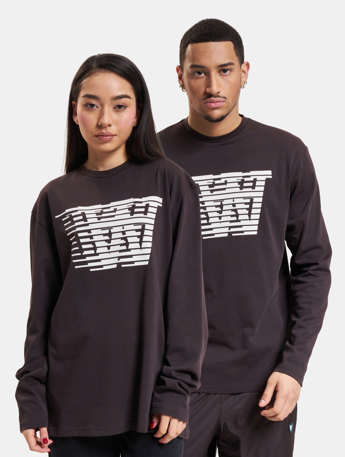 Felpa unisex casual Wood Wood in cotone, nera