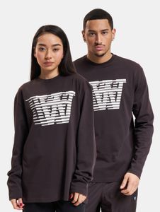 Sweat-shirt unisexe Casual Wood Wood en coton noir