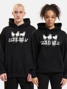moderner Wood Wood Unisex Hoodie mit Baumwolle Schwarz