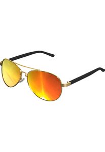 markante MSTRDS Unisex Sonnenbrille polarisiert Mirror-Look Gold/Orange