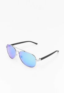 coole MSTRDS Unisex Sonnenbrille Silber/Blau