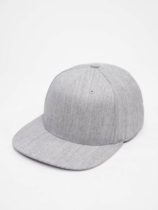Gorra deportiva Flexfit para hombre, elástica, 315 g/m², gris.