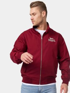 Modern Lonsdale London men's jacket with cotton, red