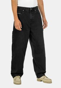 bequeme Reell Herren Jeans Stretch mit Baumwolle Schwarz