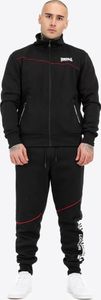 Versatile Lonsdale London men's trousers, zip-up, oversize, black