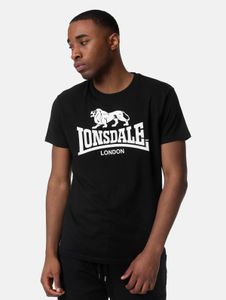 bequemes Lonsdale London Herren T-Shirt mit Baumwolle Schwarz